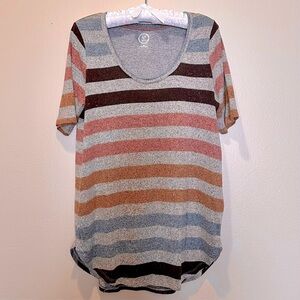 Super Soft and Cozy Stripped Top. Size M